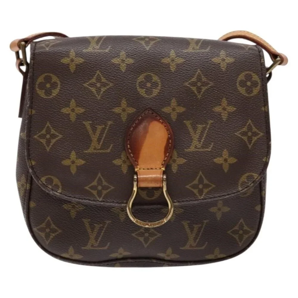 Authentic LOUIS VUITTON Monogram Saint Cloud MM Shoulder Bag M51243 LV - Picture 5 of 16